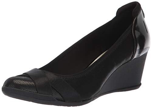 Anne Klein Damen Timeout Wedge Pumps, Schwarz, 41 EU