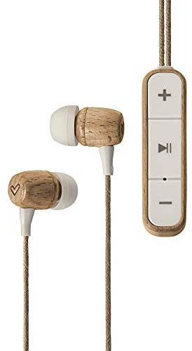 Energy Sistem Earphones Eco Bluetooth Beech Wood Auricolari in legno di faggio naturale Cuffie realizzate con materiali sostenibili (Intrauricolari, Legno sostenibile, Microfono, USB Tipo C)