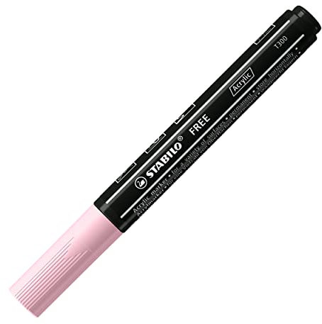 Stabilo Marker acrilico FREE Acrylic - T300 Punta rotonda 2-3mm - 1 Marker - Rosa Antico
