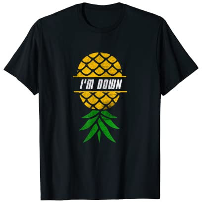 Homme Cool I'm Down Balançoire à fruits tropicaux pour garçons et filles T-Shirt