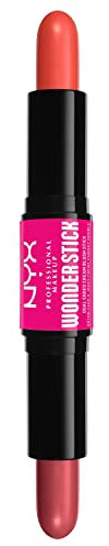 NYX Professional Makeup Rouge, Mit Hyaluronsäure, Feuchtigkeitsspendend, Mischbare Textur, Vegan, Wonder Stick, Honey Orange + Rose