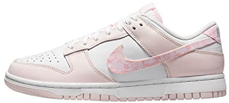 Nike Femmes Dunk Low Essential Paisley Pack Rosa (W) Baskets, Blanc Rose nacré Moyen Rose pâle, 42 EU