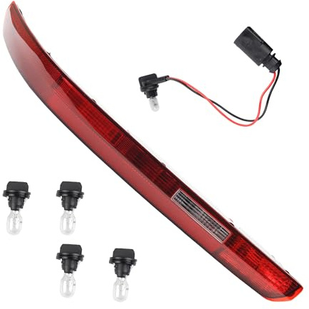 Dasbecan Right Rear Bumper Tail Light Reflector W/Bulbs Compatible with Audi Q7 2016-2022 Passgenger Side Taillight Assembly Fog Lamp Replace# 4M0945096A