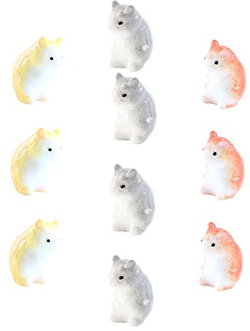 TOYANDONA 10pcs Mouse Toy Resin Cake Baking Ornament Micro Landscape Decor Small Animal Figurine for Party Home Cake Decoration