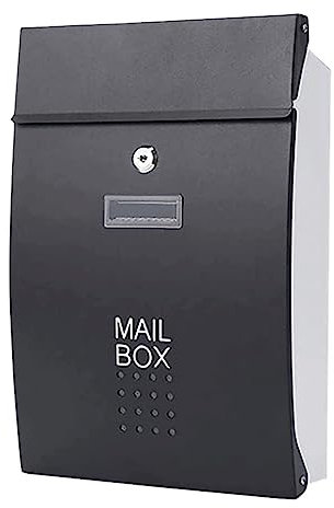 Exquisite Mailbox Outdoor Mailbox Stainless Steel Post Box Post Double Door Letter Box Residential Villa Drop Box Lockable Parcel Box safer