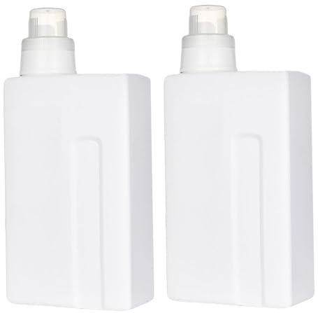KOMBIUDA Leere Wäscheflaschen 1000ml Nachfüllbare Flüssigkeitsbehälter Aus Langlebigem Material Wiederverwendbare Lotion Und Shampoo Flaschen Für Zuhause Und Reisen 2 Stück Mit Dichtem Verschluss