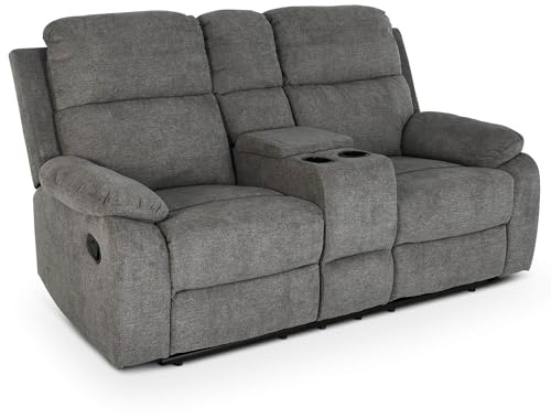 Raburg Flix Fernsehsessel, Mikrofaser, mechanisch, Liegefunkt., Dunkelgrau | Liegefunktion, manuelle Relaxfunktion, Taschenfederkern, Komfort-Polsterung, Easy-Lift, Belastbarkeit ca. 150 kg