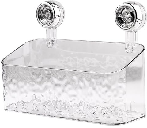 Transparente Saugnapf Duschablage Ohne Bohren, Regal für Bad und Küche