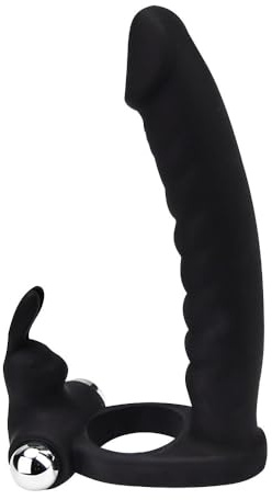 Loving Joy Strap-on a doppia penetrazione con coniglio vibrante Double Fun
