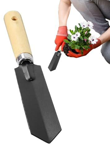 da giardino, da giardinaggio,Pala da giardino con manico in legno - Pala per terra con foro, Pala per vasi per piantare, scavare e trapiantare