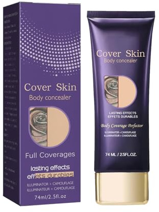 Résistant à L'eau Concealer De Tatouage,Correcteur pour les Cicatrices du Corps,Crème de Couverture pour Tatouages,Longue Tenue Correcteur De Cicatrices Pour Une Large Gamme De Teints