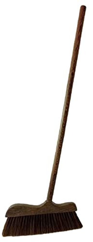 Gatuida Scopa Spazzatrice in Legno di Chìwì, Setole Morbide, Manico lungo Regolabile, per Pulizie di Interni ed Esterni, Casa, Cucina, Cortile e Ufficio
