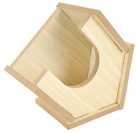 Veemoon Hamster Maison Bois Cachette Confortable pour Rongeurs Petits Animaux Relaxation et Sommeil