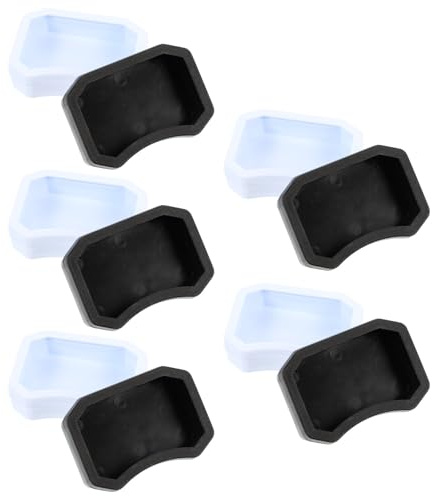 HOMSFOU Cuencos para Reptiles 10 Piezas, Comederos Pequeños para Lagartos y Geckos, Plástico Duradero, sin Tóxico, Color Claro y Negro, Cuenco de Agua y Comida para Tortugas, Alimentación