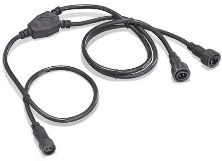 esotec Y-Verteiler 2-Pin groß für Solar Teichpumpen Akkuboxen Adapterkabel 101835