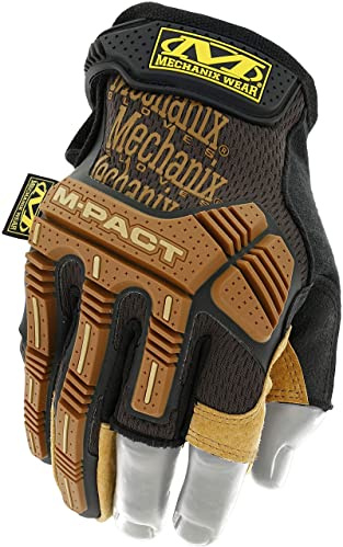 Mechanix Wear M-Pact® Leather Framer Handschuhe (XX-Large, Braun/Schwarz)