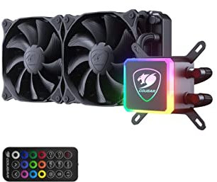 Cougar AIO Liquid Cooling Aqua 240 ARGB VA120 ARGB fansx2+ARGB Pump Head+Remove Control, 3MAQR240.0001