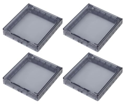 Toddmomy 4 x transparente Schalterdosenabdeckungen für Wandschalter, dekorative Abdeckungen für Steckdosen, Lichtschalter-Schutz