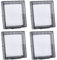 Toddmomy Weatherproof Switch Cover 4pcs Clear Switch Box Covers Wall Switch Decorative Covers Outlet Switch Cover for Outdoor Plug Receptacle Light Switch Protectors Outlet Protector Box