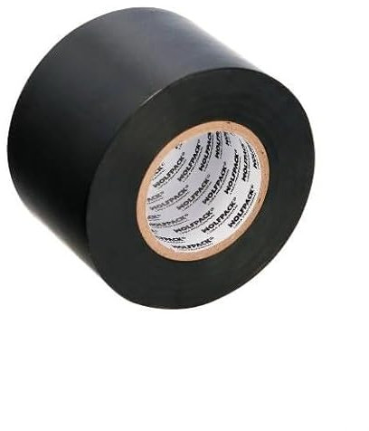 WOLFPACK LINEA PROFESIONAL Cinta Aislante Profesional Negra Espesor 0.13 mm. Ancho 50 mm. Rollo 25 Metros Cinta Electricista, Cinta Aislante Cables