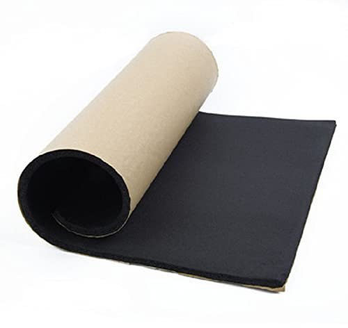 BommFu Tapis Voiture Mousse Tapis D'isolation Tapis Insonorisant pour Voiture, Rouleau De Tapis Auto-adhésif Étanche, Isolation Phonique Et Amortissement du Bruit, Résistant À L'humidité, Étanche