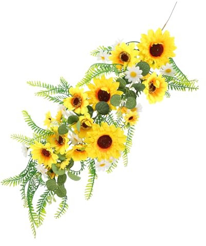 Garneck Künstliche Sonnenblumen-wandbehang Für Zuhause Festliche Blumengirlande Pflegen