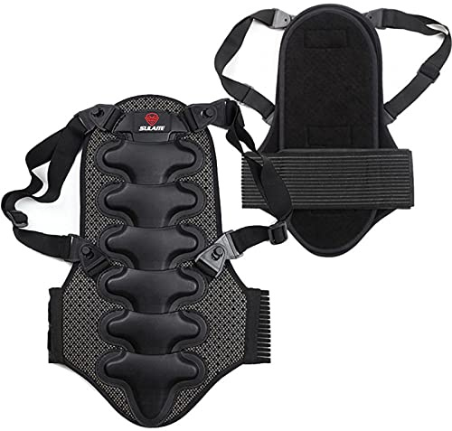 Protector De Espalda para Moto, Antideslizante, Ligero, De Secado Rápido, Correa para La Cintura con Cierre De Y Correas Elásticas Ajustables
