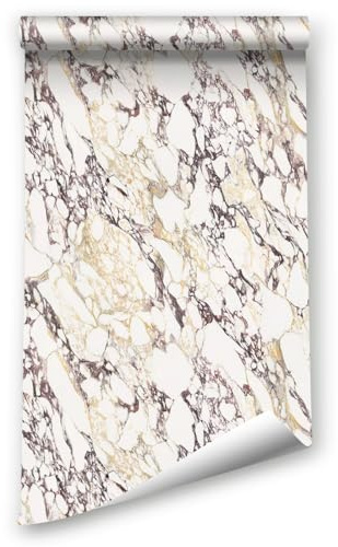 Glänzendes Marmor-Wandpapier, Granit-Marmor-Kontaktpapier für die Renovierung von Arbeitsplatten, Schränken, Möbeln, dicke, abnehmbare, selbstklebende Tapete, abziehen und aufkleben, Vinylrolle