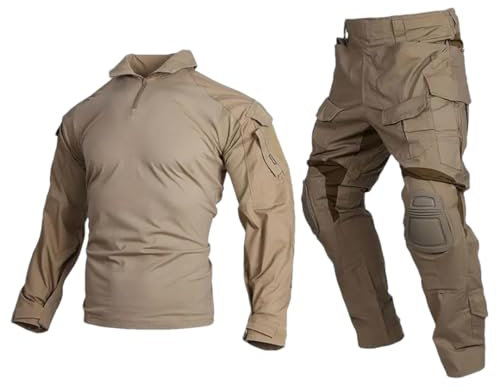 Taktische Kampfuniform-Sets für Herren, Hemd, Hose, Tops, Cargohose, Camo1, Anzüge, Outdoor-Jagd-Set, CB, S
