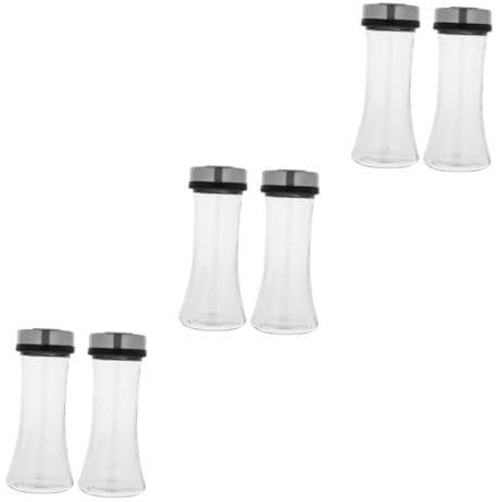 MAGICLULU 6 Pz di spezie barattoli sale spice rack Dispenser regolabile contenitore spezie spice jars agitatore per condimento saliera per cucina saliera in Bicchiere