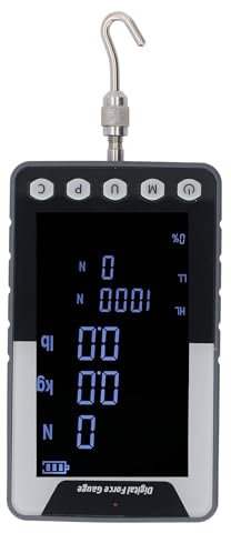 Digitales Kraftmessgerät, Zug-/Druckmessgerät, 3 Messmodi, N Kg Lb-Anzeige für Kraftmessung (EU-Stecker)