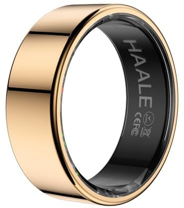 HAALE Smart Ring Android & iOS Bluetooth 5.0 - Bague Connectée Homme - Bague Connectée Femme - Anneau Connecté IP68 Étanche, Période menstruelle, Sommeil, Stress et Plus