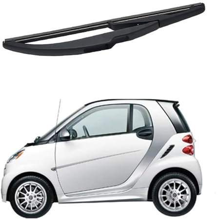 YIANKWY Balais d'essuie-Glaces Balais et Bras D'essuie-Glace Arrière, Remplacement du Jeu D'essuie-Glace pour Smart Fortwo Coupé 451 2007-2014