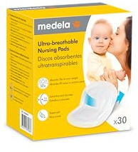 Medela Ultra atmungsaktive Einweg-Stilleinlagen, sehr saugfähig, atmungsaktiv und diskret, für mehr Komfort, 30 Stück