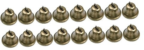 HOODANCOS 16stücke Teiliges Bronze Jingle Bells Aus Metall Für DIY Handwerk Und Haustierhalsband Langlebige Glocken Mit Klangvollem Für Weihnachtsdekoration Und Schmuckherstellung