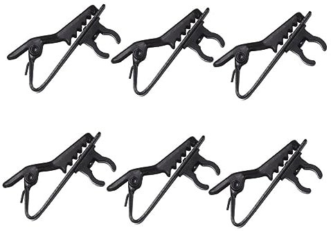 Milisten 10pièces Microphone Lavalier Mini avec Pince à Cravate Accessoire pour Microphone à Clip pour Conversations Vocales et Visioconférences