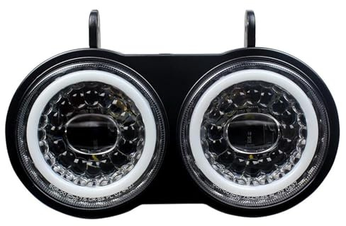 Moto Faro Proiettore LED Per Buell Per Modello XB 2003 2004 2005 2006 2007 2008 2009 2010 Gruppo Fari A LED Per Motocicletta Con Luce Diurna A LED Doppio Faro Ausiliario Faro Anteriore Fari Moto Faro