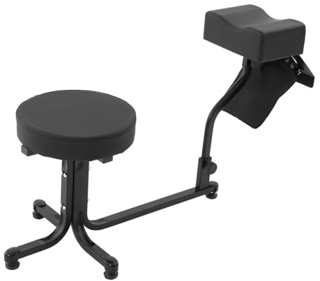 YISSALE Fußpflegehocker mit Staubsauger,2 in 1 Pediküre Hocker Stuhl,Pediküre Stuhl,Maniküre Fußstütze,Fußpflege Fußhocker für Nagelstudios,SPAs,Schönheitssalons (Schwarz)