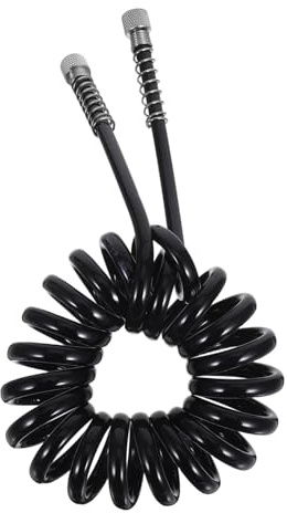 HEATSHAKING Flexibler Spiralschlauch aus Silikon für Schönheitsmaschinen Zubehör Präzise Gefertigt Schwarz für Professionelle und Private Hautreinigung