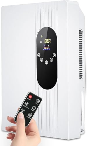Deumidificatori per La Casa, 22l / 75 Oz Deumidificatore per Camera con Spegnimento Automatico, modalità Sleep, Deumidificatore Portatile per Camera, Camera da Letto, Seminterrato, Camper