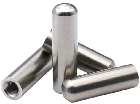Gewindestift OD3–OD16 M2-M8 Rundkopf-Passstift aus Edelstahl 304 mit Innengewinde zur Positionierung Zur Reparatur(OD5 x M3 (10pcs),70mm)
