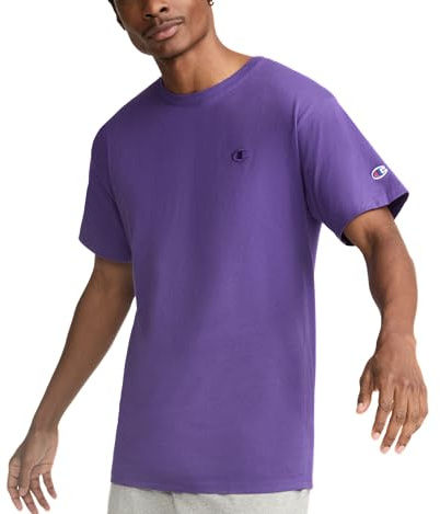Champion Herren Klassiek jersey T-shirt Hemd, Lila Pr, XL EU