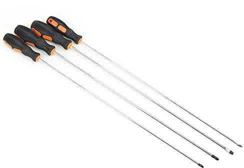 Lepik Set di 4 cacciaviti extra lunghi da 450 mm, croce Ph1,2, fessura SL4,6