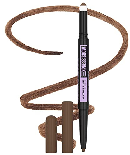 Maybelline New York Express 2 in 1 Pencil and Powder Augenbrauen Make-up Medium Brown
