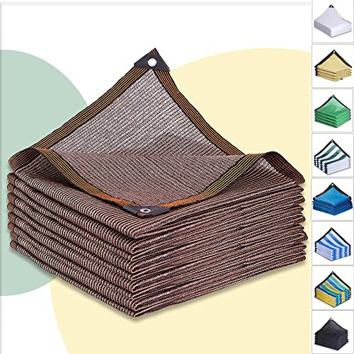 Filet de Protection Solaire 4x6m Voile Solaire avec 90% d'ombrage Filet d'ombrage Jardin Filet de Protection UV Respirant Rafraîchissant Filets de Balcon Filet de Protection Contre Le Vent