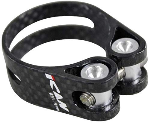 Sparrow Angel Fahrrad Sattelklemme Super Light Sattelstütze Clamp-Qualitäts-Clamp for 31.6mm Fahrrad Sattelklemme 3K Carbon Fiber CSC01-SL-34.9 31.8 (Color : 318)