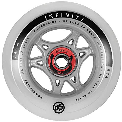 Powerslide Infinity 84 RTR 4er Rollenset 2024 inkl. ABEC 9 + Spacer