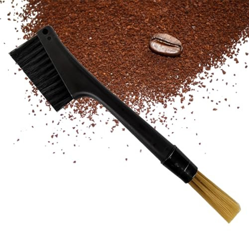 INGJIA Cepillo de Limpieza de Molinillo de café con Dos Cabezas, Accesorios del Cepillo para café Espresso para la Herramienta de café en Grano Bean Barista Home Kitchen.