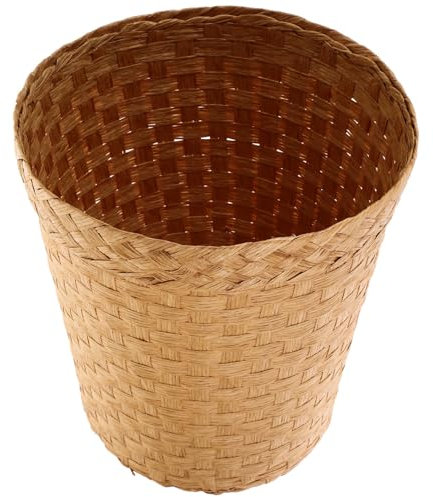 Cabilock Corbeille à Déchets Tissée Naturelle Panier De Rangement Décoratif Pour Maison Et Bureau Style Et Pour Salon Cuisine