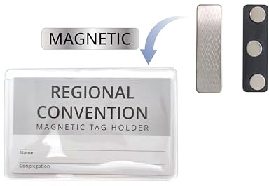 ASVP Shop JW Magnetischer Ausweishalter, 2 Stück, für Zeugen Jehovas Convention